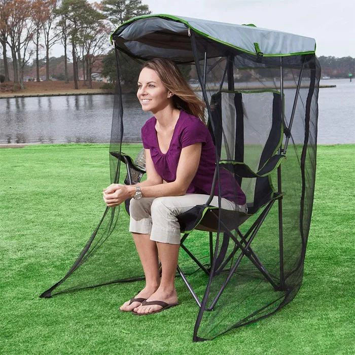 Outdoor swing garden mosquito net canopy chair insect cover