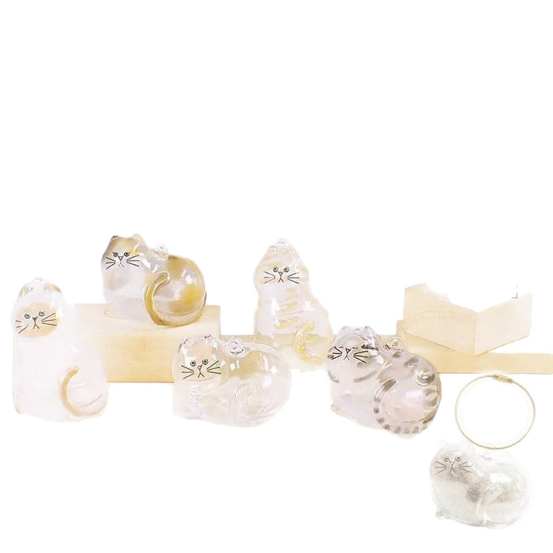 Transparent cat hair storage box charm capsule cat hair storage capsule