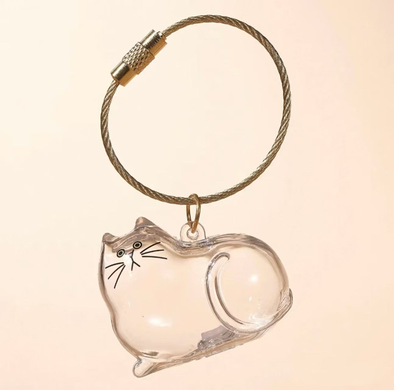 Transparent cat hair storage box charm capsule cat hair storage capsule
