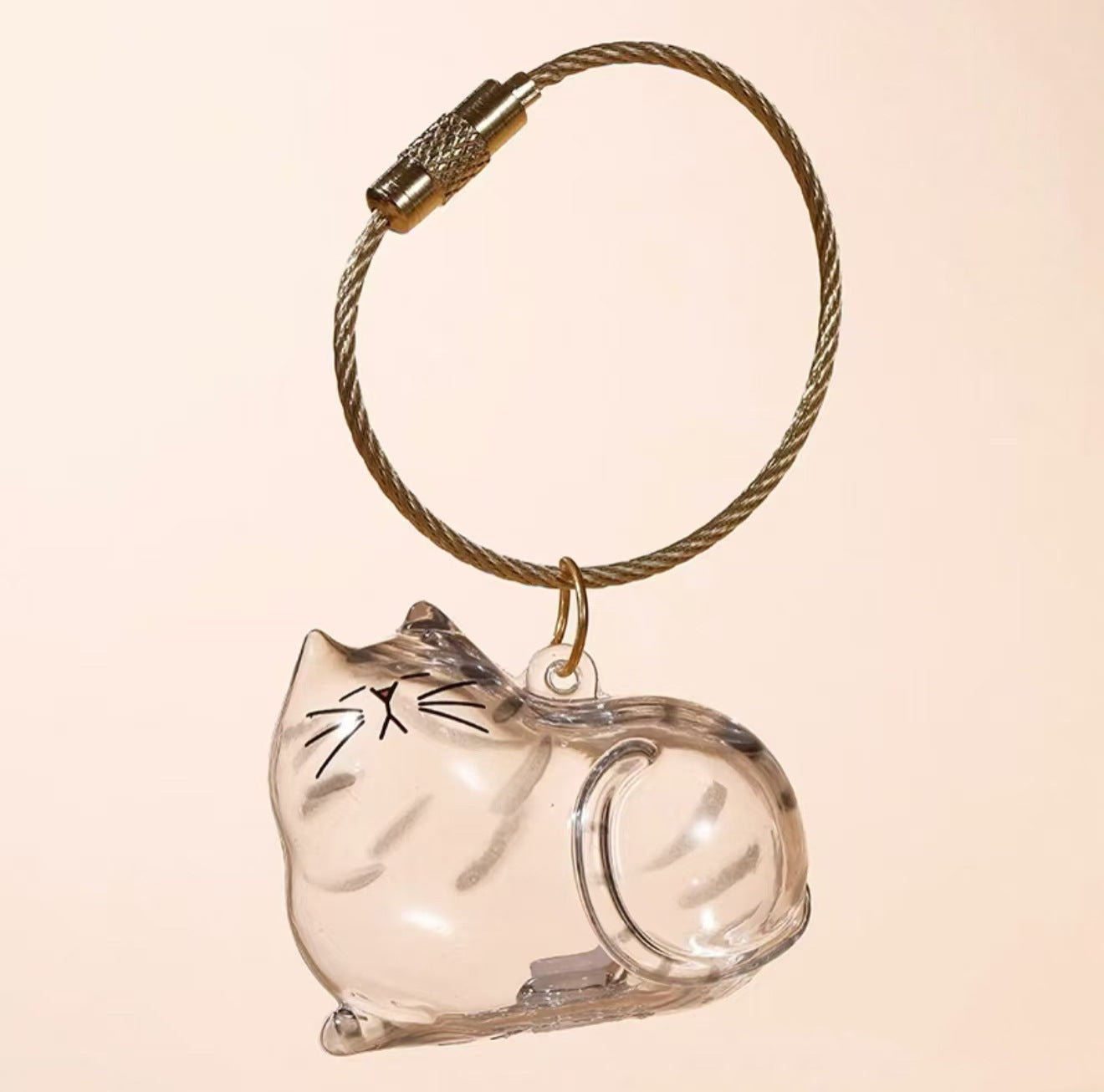 Transparent cat hair storage box charm capsule cat hair storage capsule