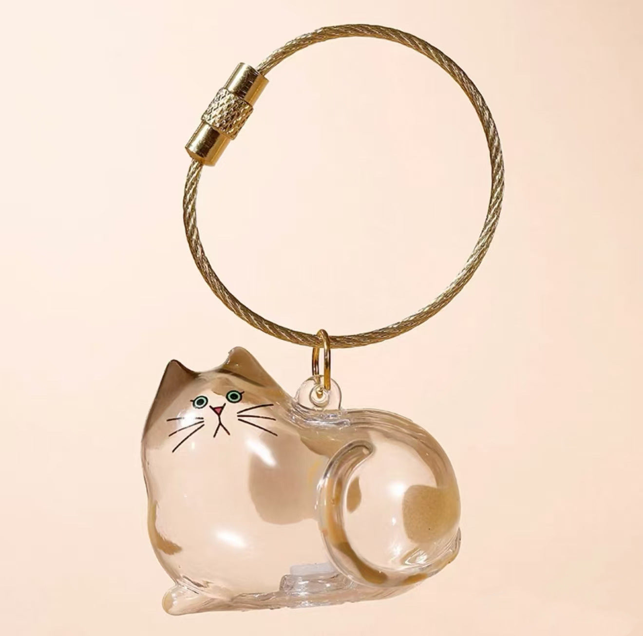 Transparent cat hair storage box charm capsule cat hair storage capsule