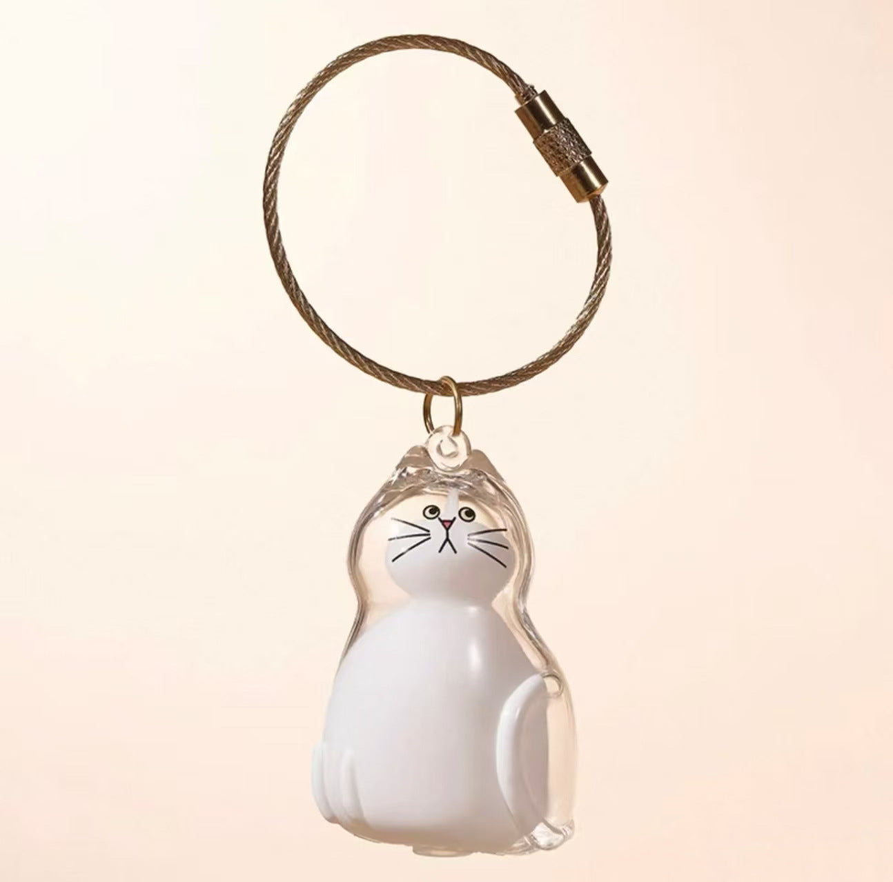 Transparent cat hair storage box charm capsule cat hair storage capsule