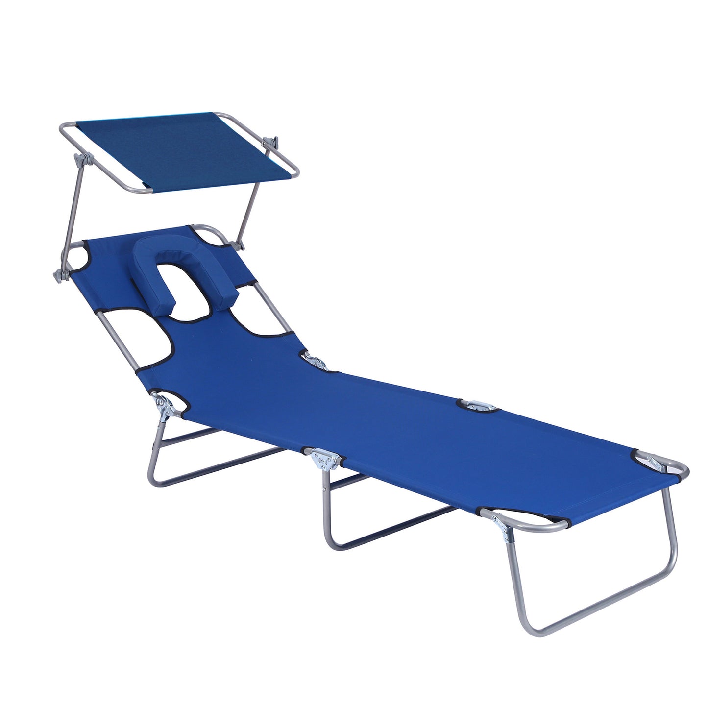 Sun lounge chair with sun tanning function, sun visor for mobile phone, single sun lounge chair