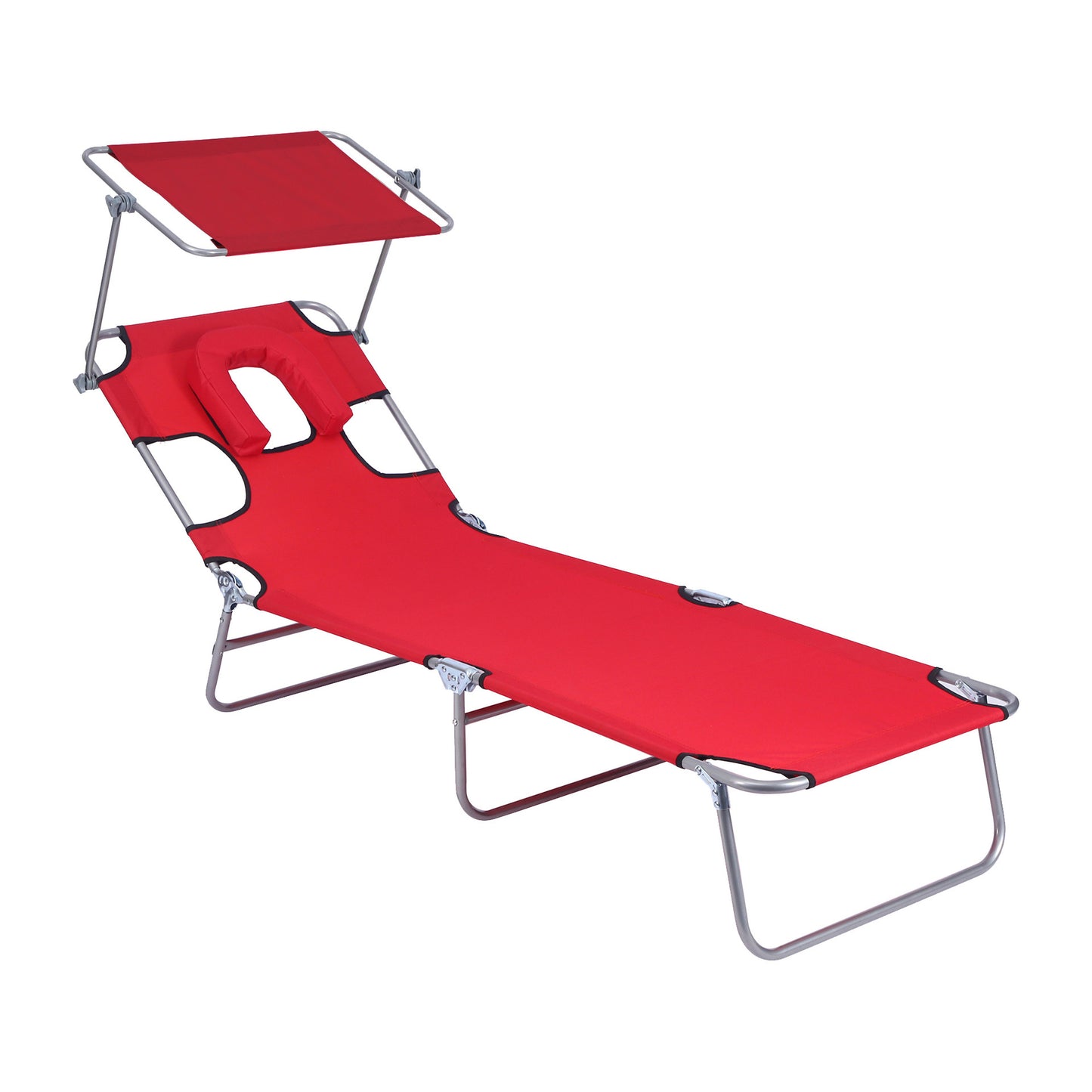 Sun lounge chair with sun tanning function, sun visor for mobile phone, single sun lounge chair