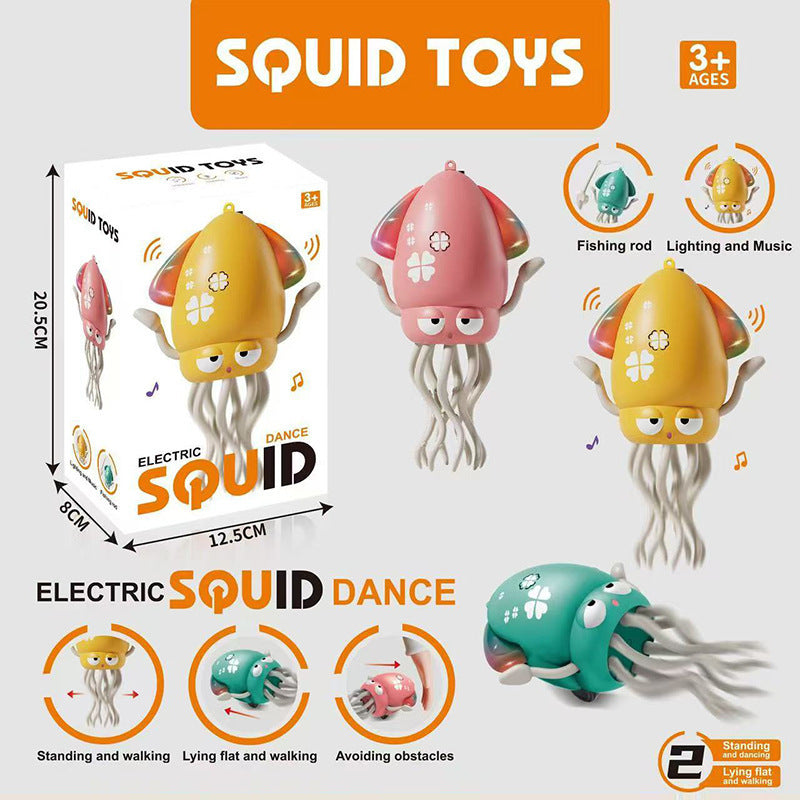 Dancing octopus octopus automatic obstacle avoidance children's trick funny decompression toy