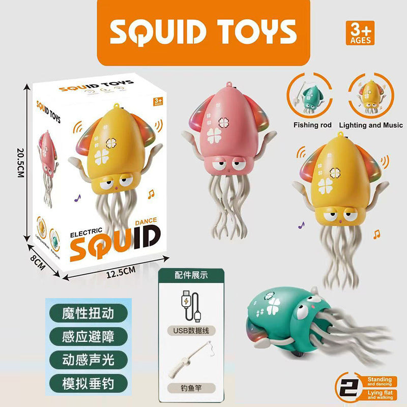 Dancing octopus octopus automatic obstacle avoidance children's trick funny decompression toy