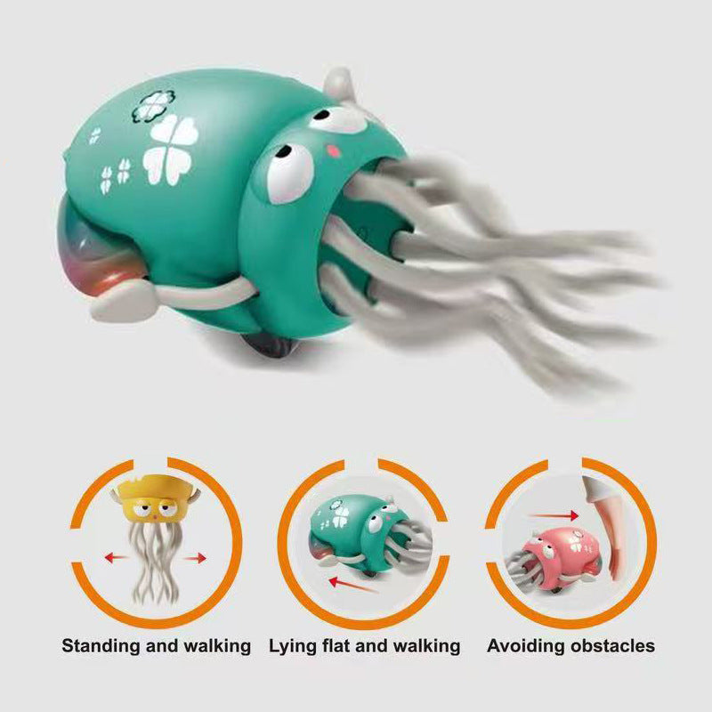 Dancing octopus octopus automatic obstacle avoidance children's trick funny decompression toy