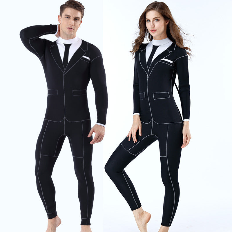 One-piece diving suit for men and women
