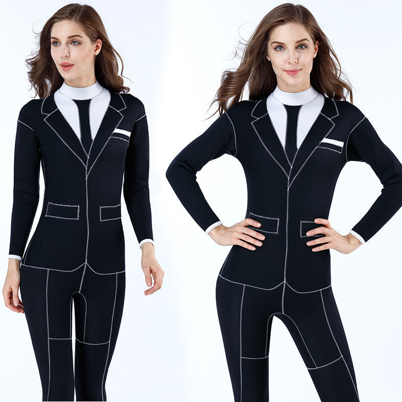 One-piece diving suit for men and women
