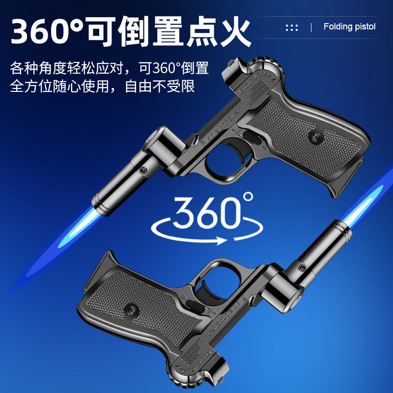 New rotatable foldable nozzle welding spray gun outdoor camping barbecue ignition tool large firepower inflatable lighter