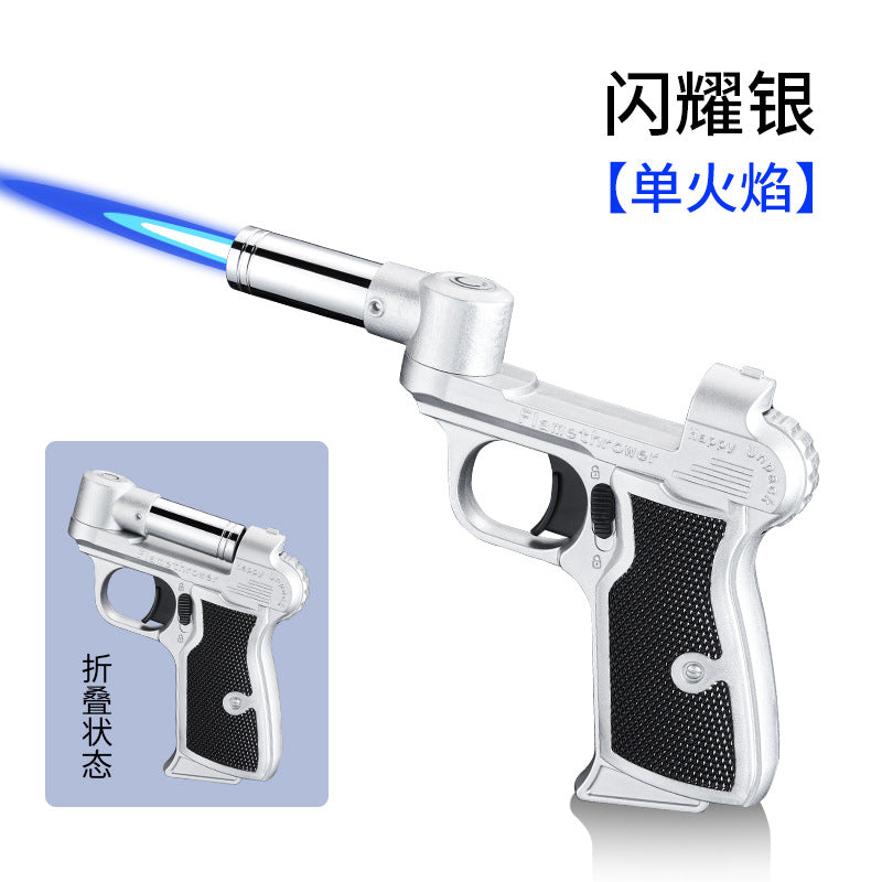 New rotatable foldable nozzle welding spray gun outdoor camping barbecue ignition tool large firepower inflatable lighter