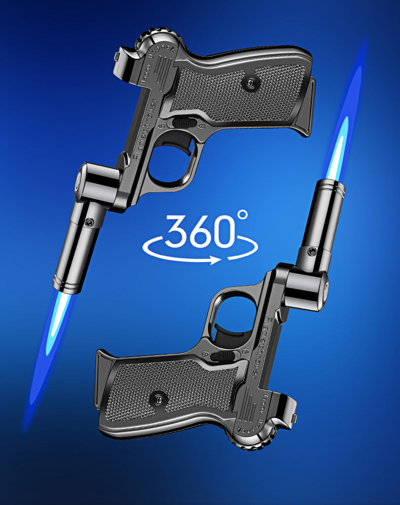 New rotatable foldable nozzle welding spray gun outdoor camping barbecue ignition tool large firepower inflatable lighter
