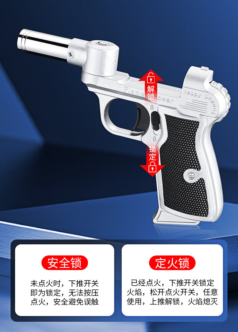 New rotatable foldable nozzle welding spray gun outdoor camping barbecue ignition tool large firepower inflatable lighter