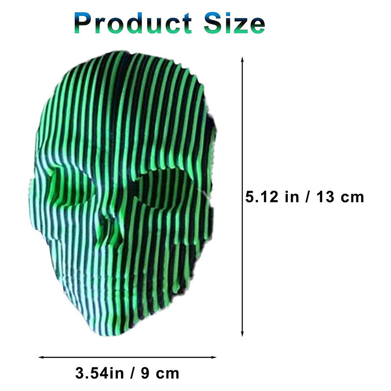 3D printed luminous quantum skull decoration