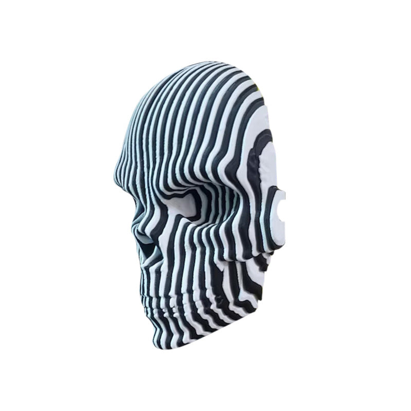 3D printed luminous quantum skull decoration