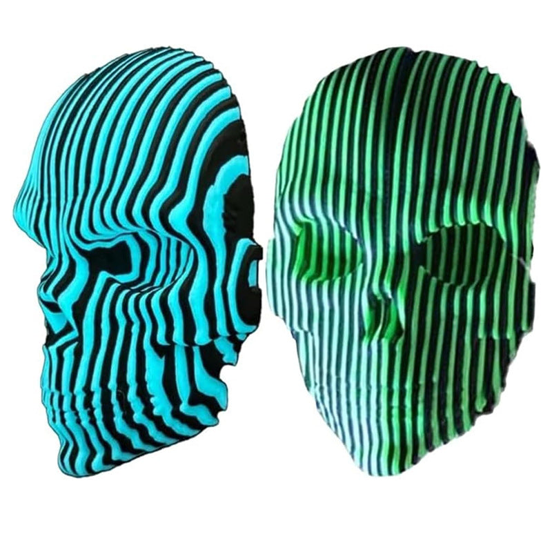 3D printed luminous quantum skull decoration