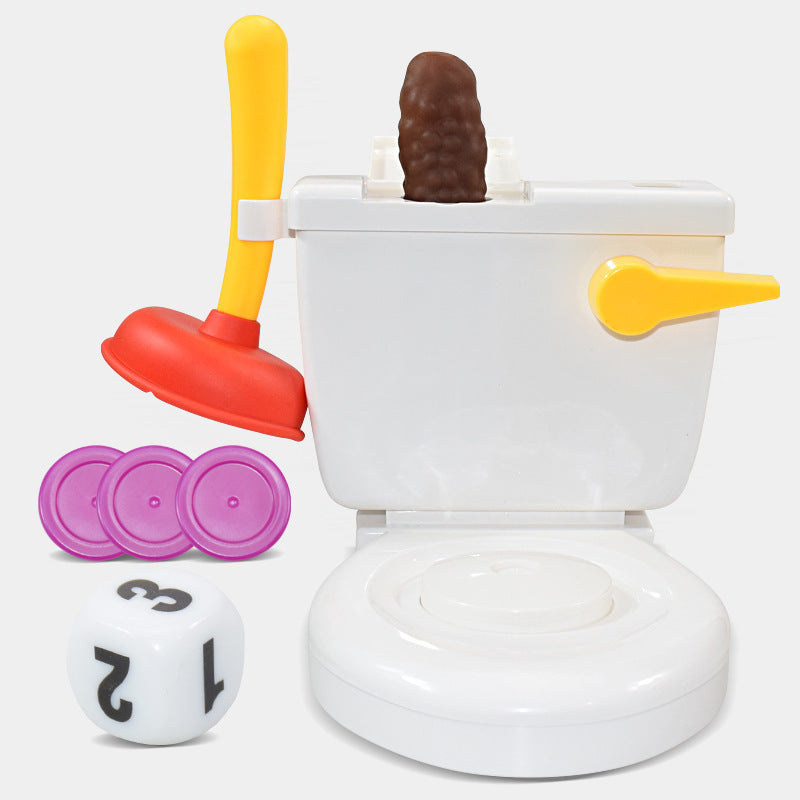 Funny prank party parent-child interactive game toilet flush spray prank party toy