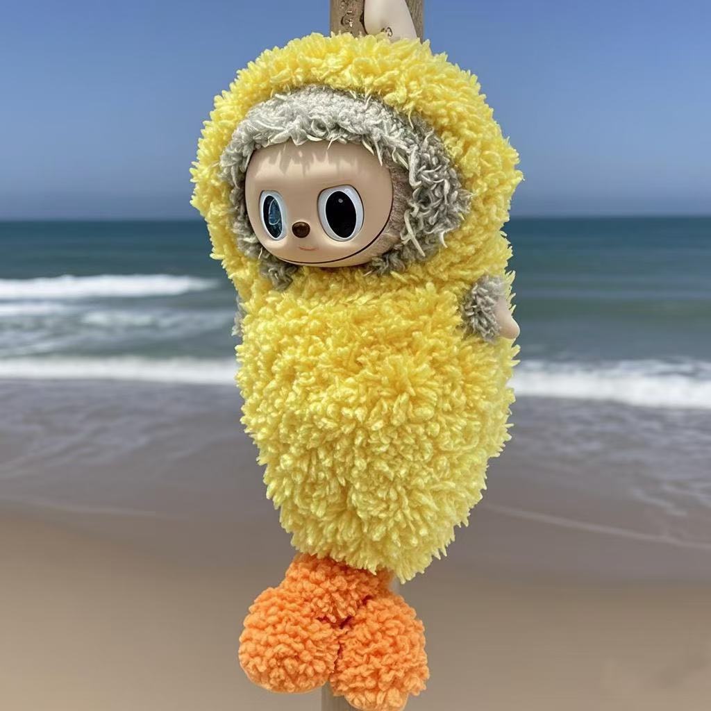 Fried shrimp baby clothes woven sleeping bag one-piece clothes