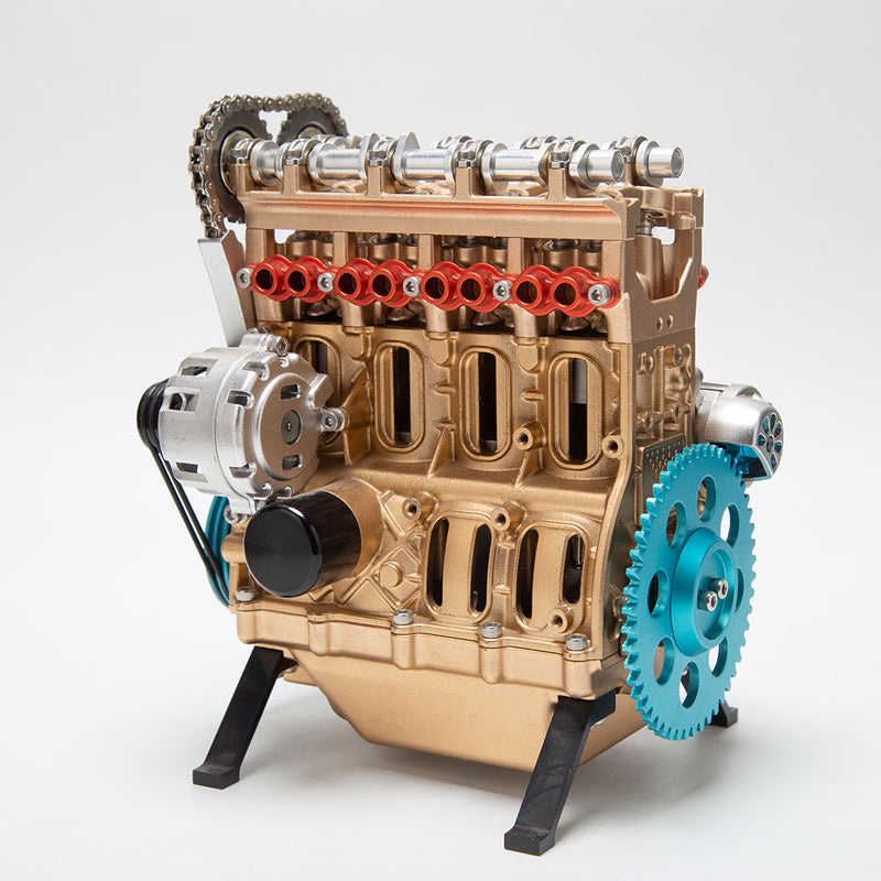 Four cylinder mini engine assembly kit, adult model engine kit