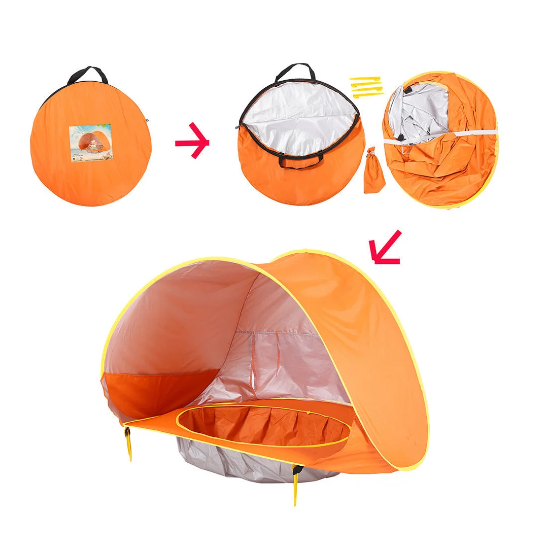 Baby Beach Shelter Tent with Folding Pool