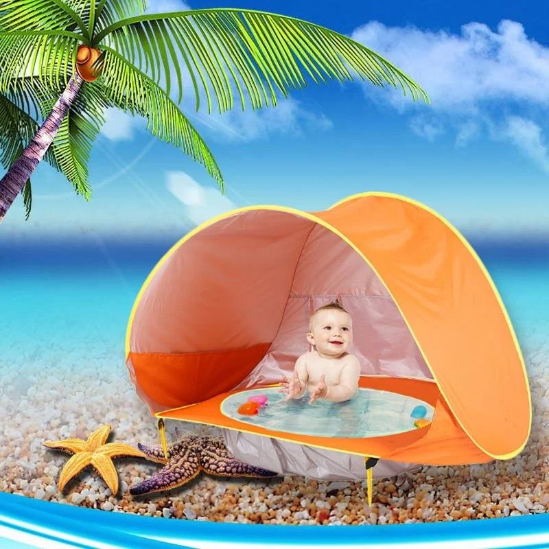 Baby Beach Shelter Tent with Folding Pool