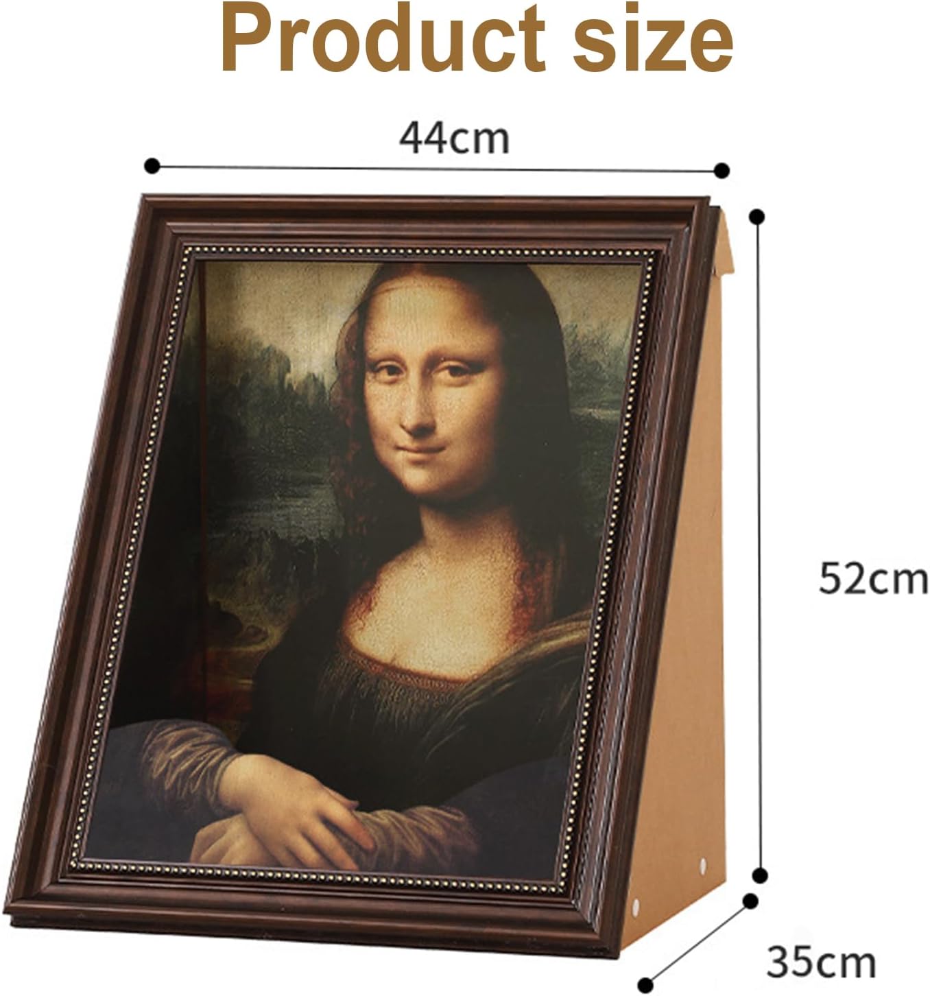 Art 3D Oil Painting with Armrest Front Panel Cat Scratching Post