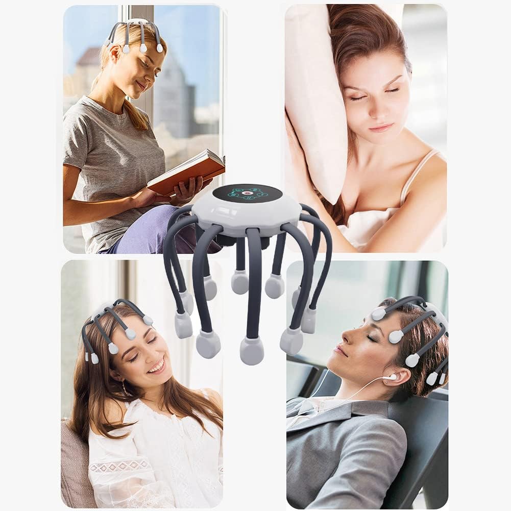Automatic scalp massager