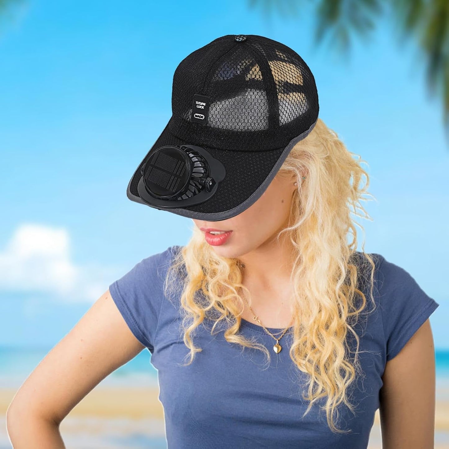 Stylish Rechargeable Baseball Cap with Fan