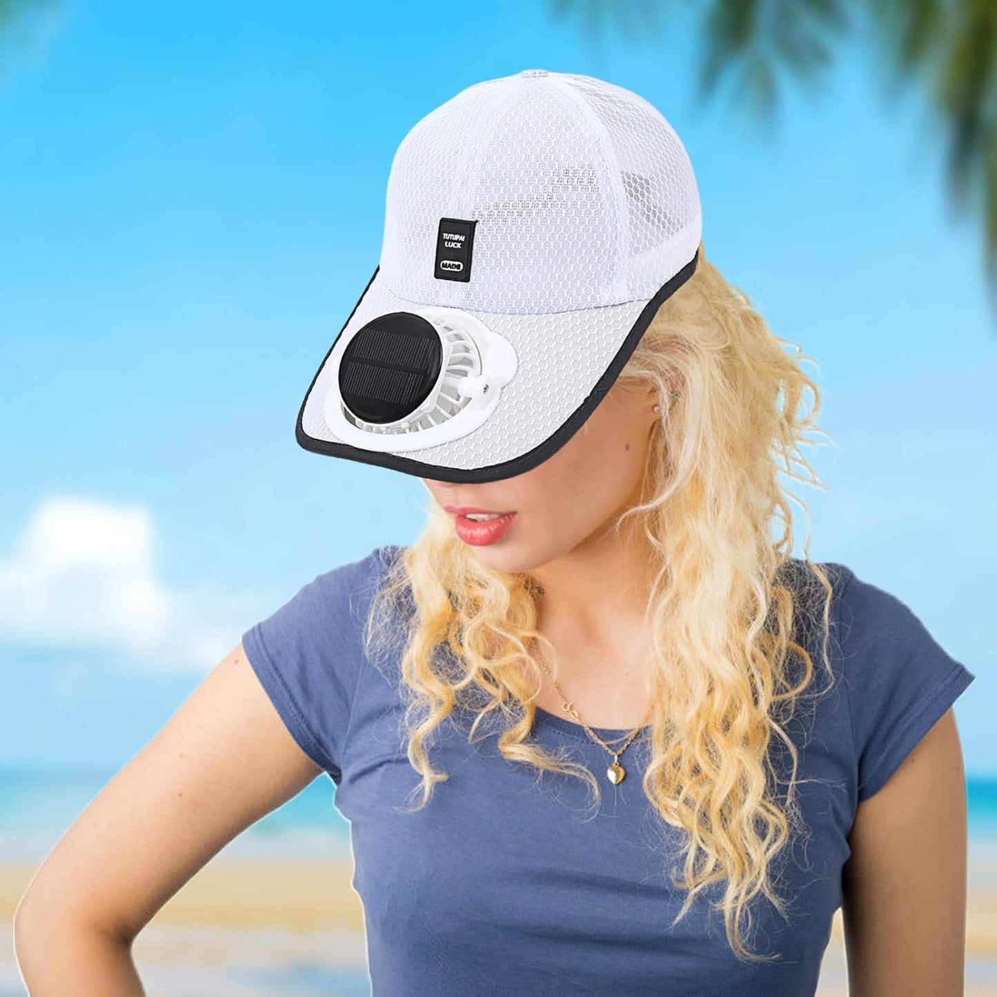 Stylish Rechargeable Baseball Cap with Fan