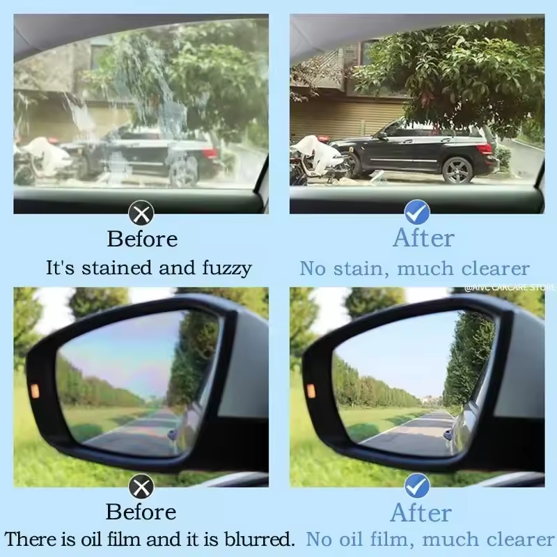 Car Glass Polishing Compound Windshield Cleaner Glass Oil Film Remover