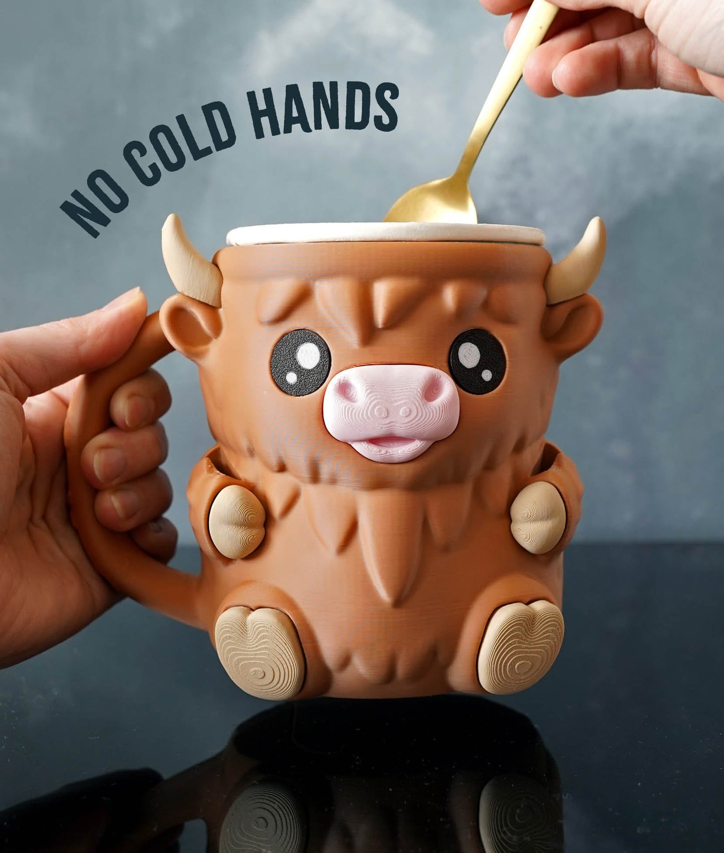 Highland Cow Ice Pint Holder