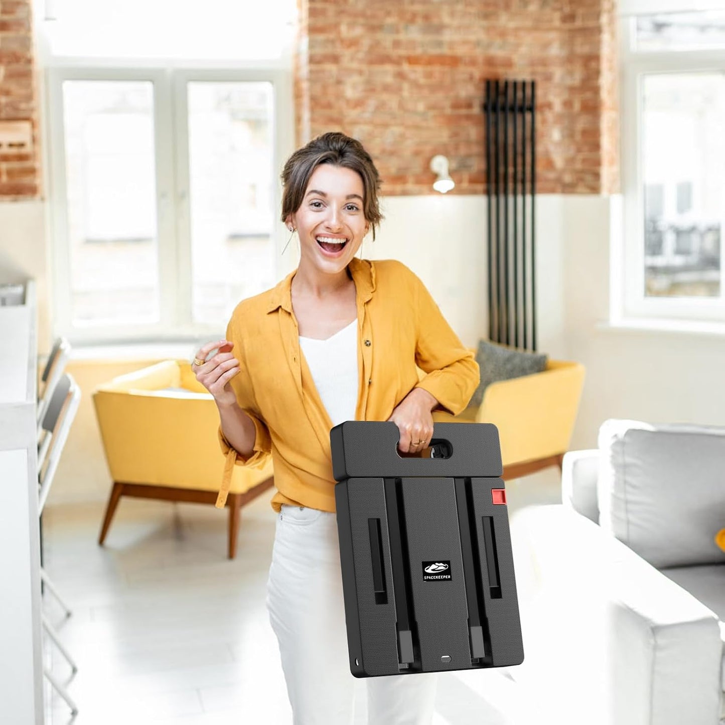 Folding Trolley, 500 lb Heavy Duty Luggage Trolley