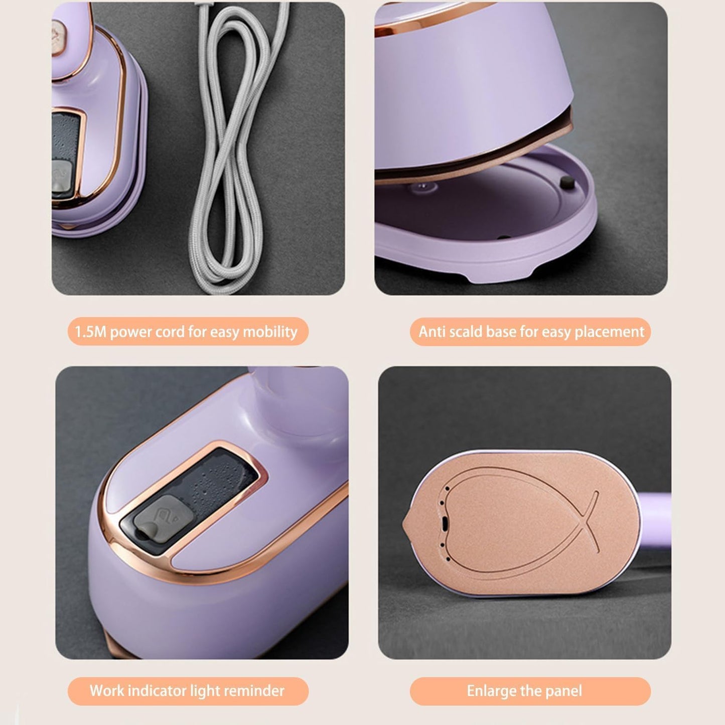 Mini handheld steamer can be used wet or dry