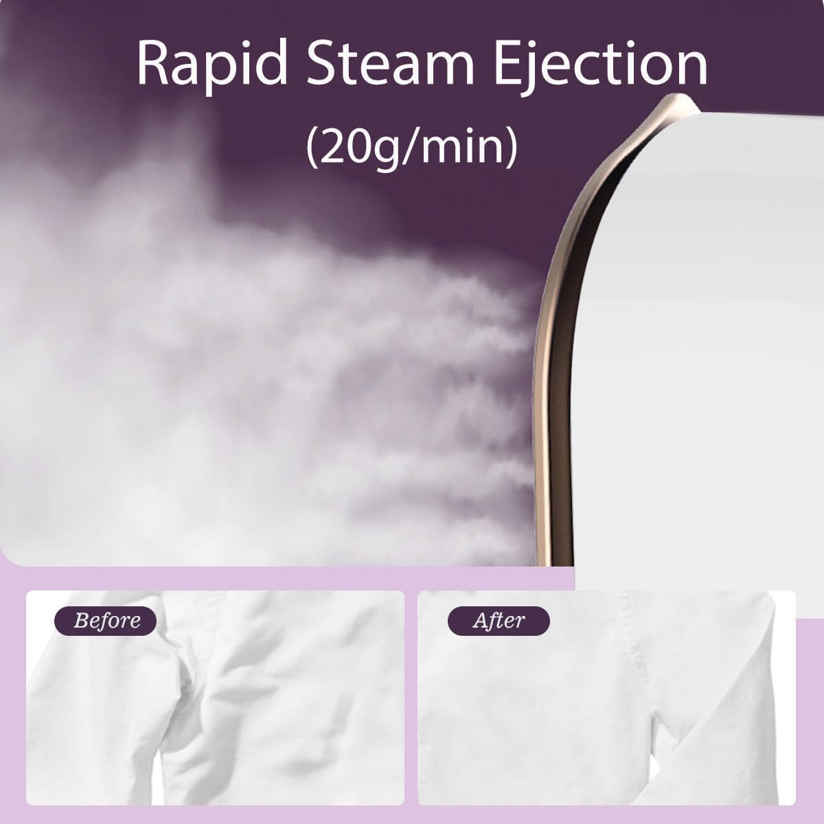 Mini handheld steamer can be used wet or dry