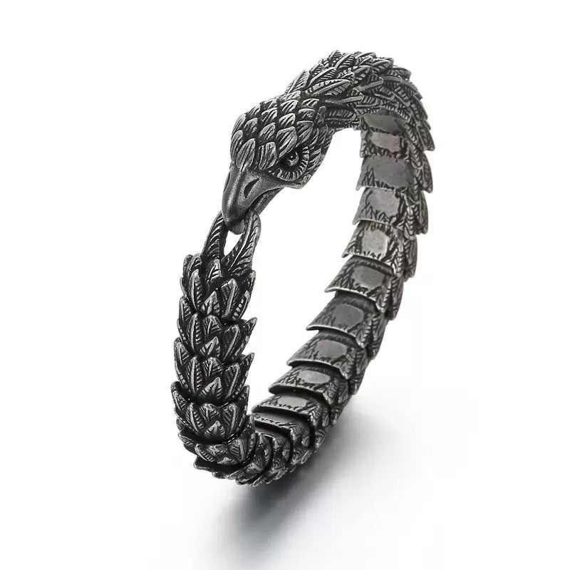 Vintage Eagle Titanium Steel Bracelet