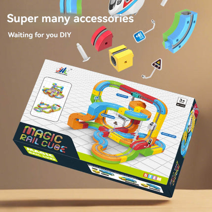 Magic Track Cube Children's High-speed Railway Train