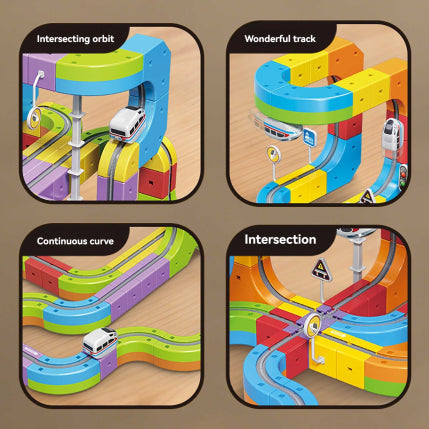 Magic Track Cube Children's High-speed Railway Train
