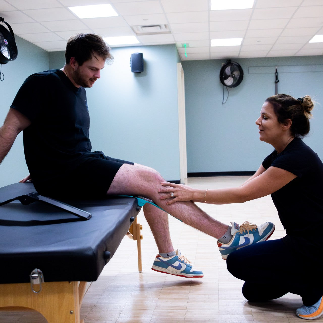 Portable knee brace