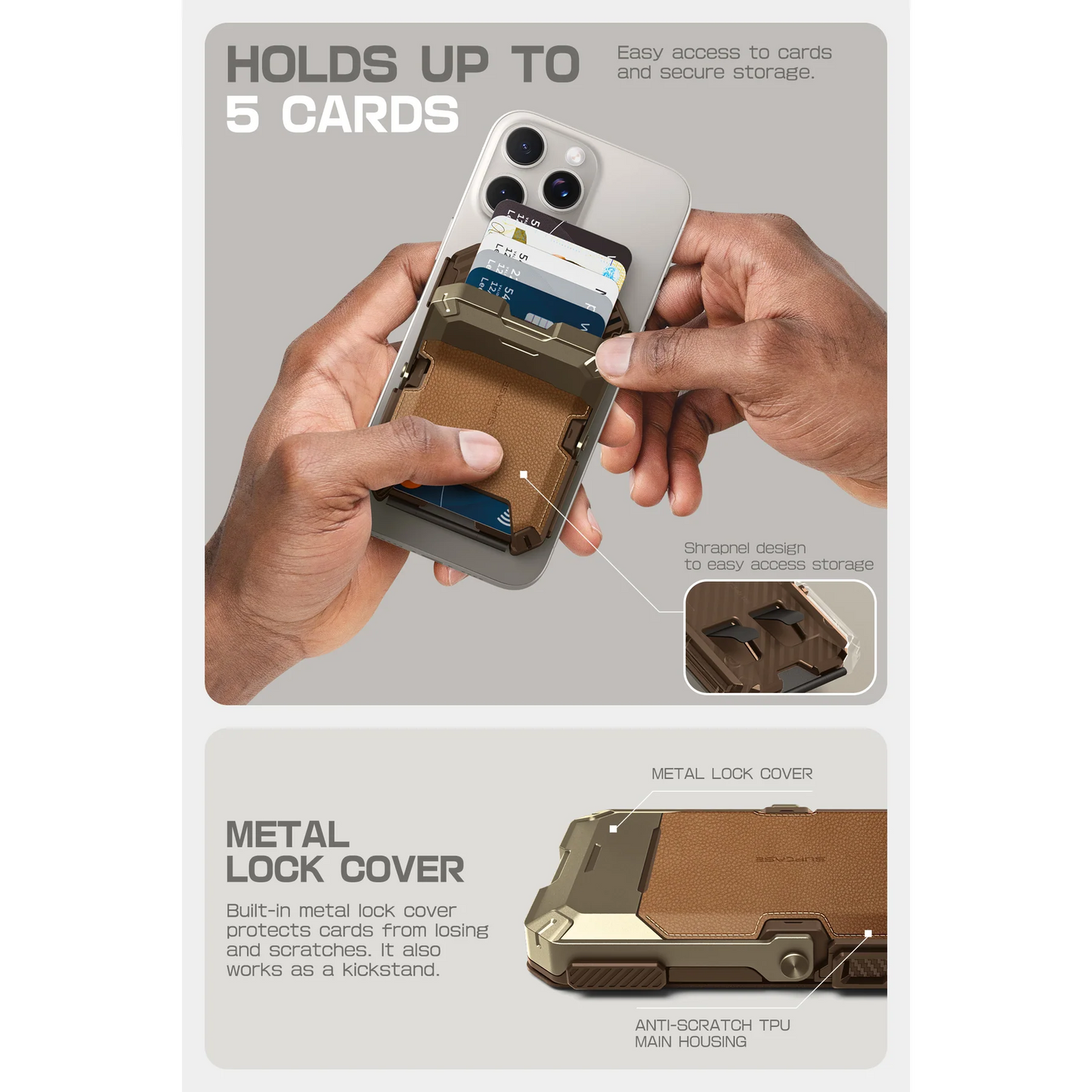 Magnetic Wallet with Stand
