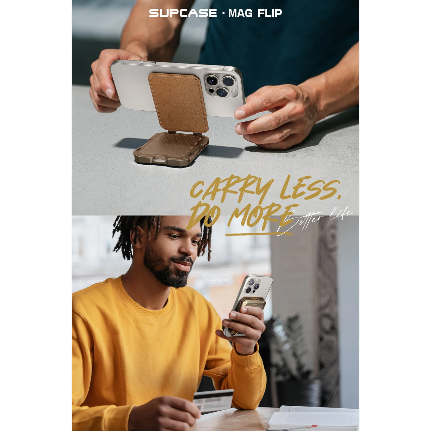 Magnetic Wallet with Stand