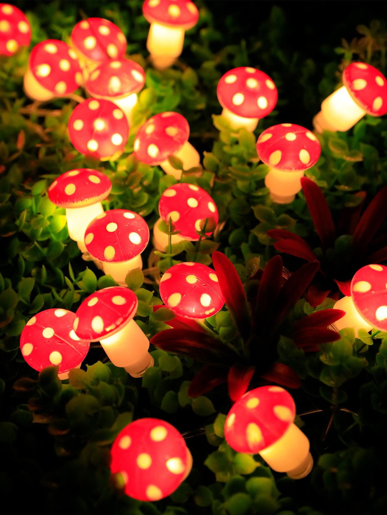 10/20 Led 1.5/3M Mushroom Design String Light