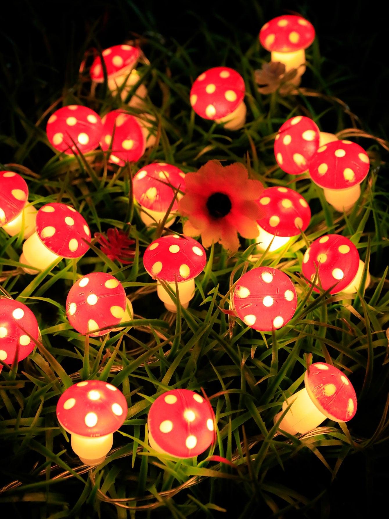 10/20 Led 1.5/3M Mushroom Design String Light