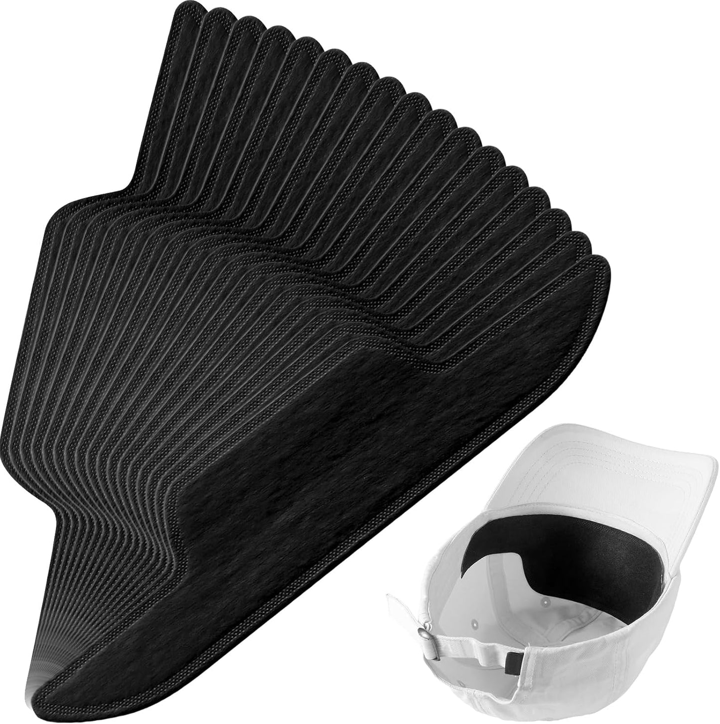 100 Pcs Hat Sweat Liner Shields Absorbing Pad Prevents Stains Protector Bands for Baseball Golf Cap Men Women