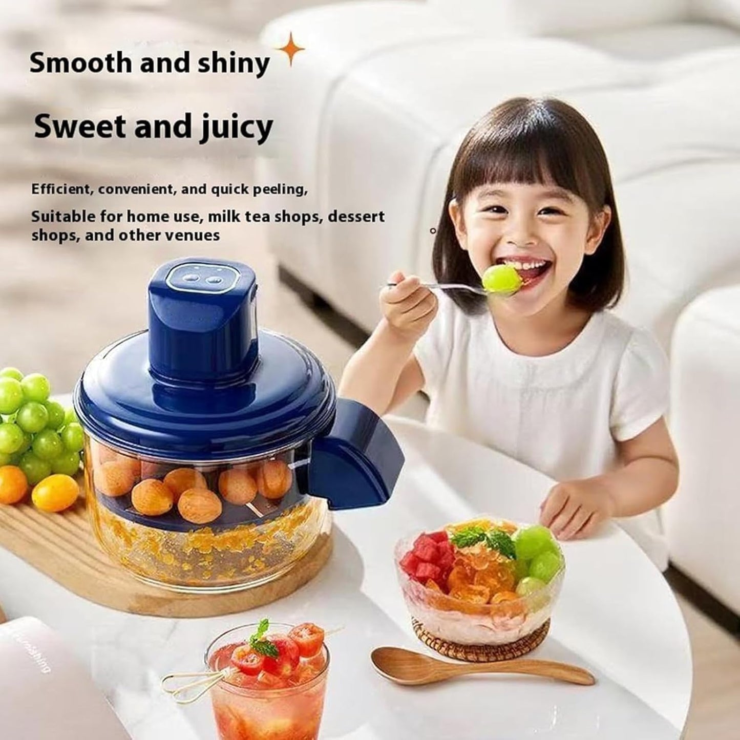 Grape peeling machine, automatic small fruit garlic peeling machine