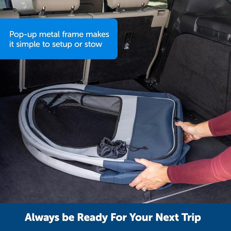 Portable car pet cage