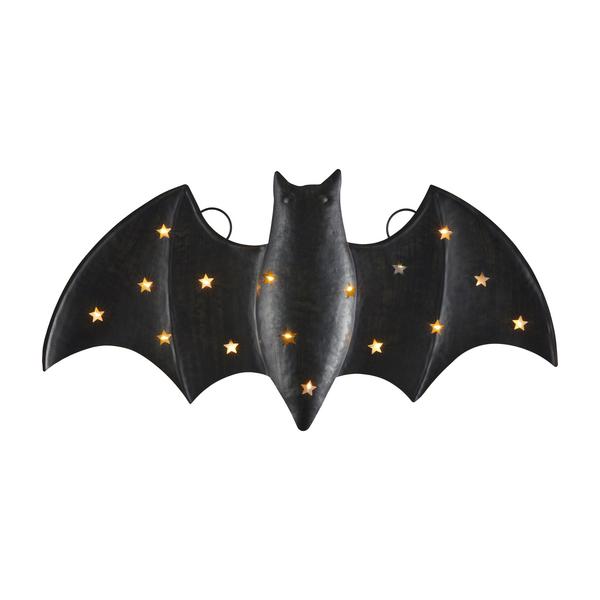 Set of three large light-up bat decorations