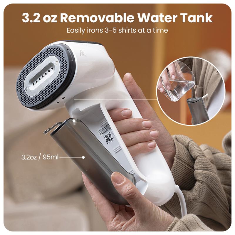 2300Pa Suction for Clothes Grips, Steamer Iron 2 In 1