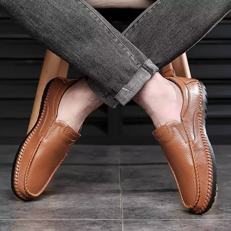 🔥Zeitlich begrenztes Angebot 49 % RABATT🔥Lässige, atmungsaktive Leder-Loafer für Herren