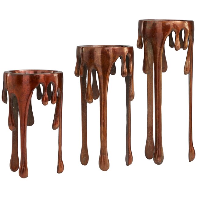 3 Candle Aluminum Pillar Candle Holder