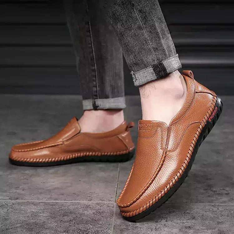 🔥Zeitlich begrenztes Angebot 49 % RABATT🔥Lässige, atmungsaktive Leder-Loafer für Herren